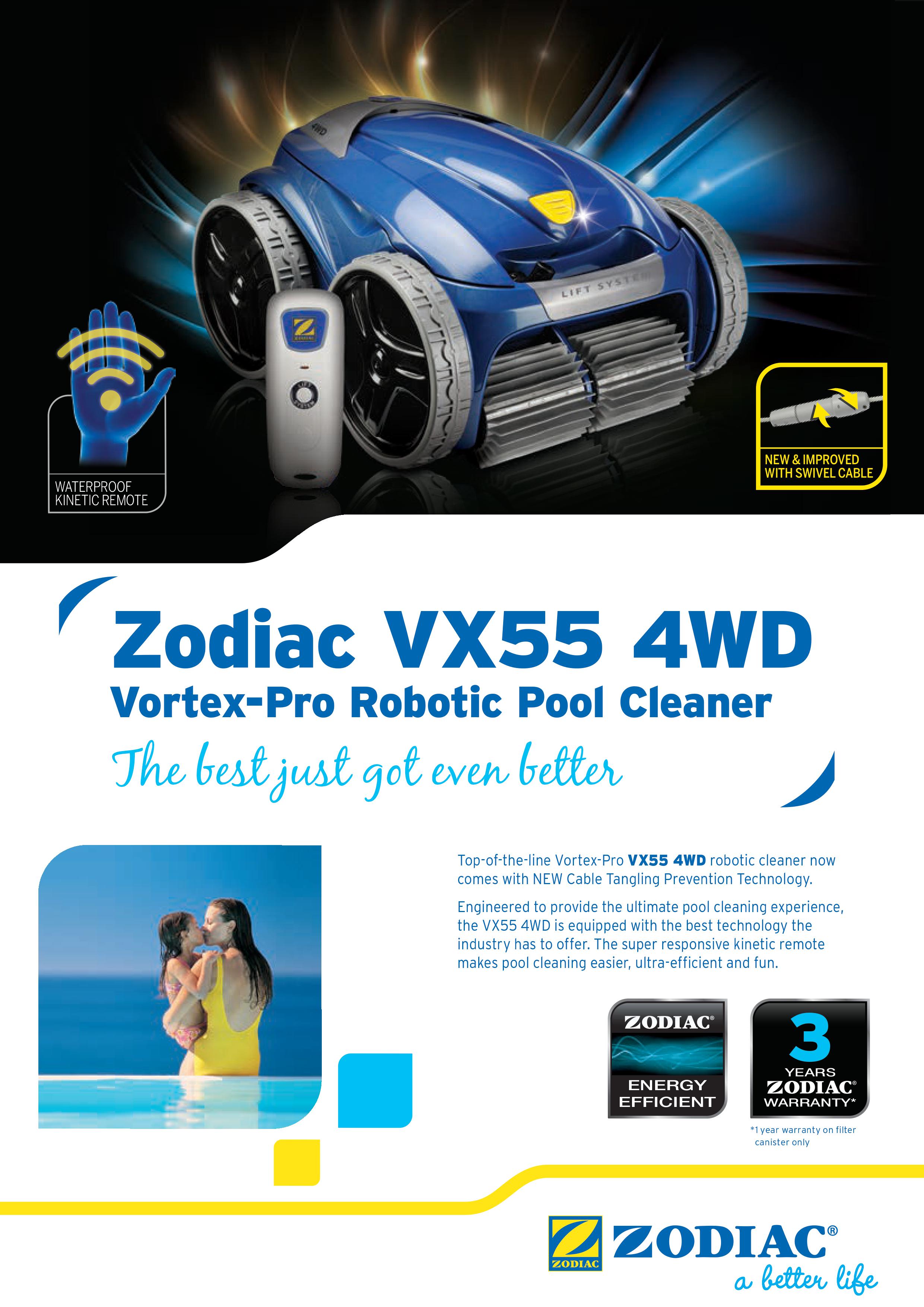 Robotic Pool cleaner -VX 55 4WD